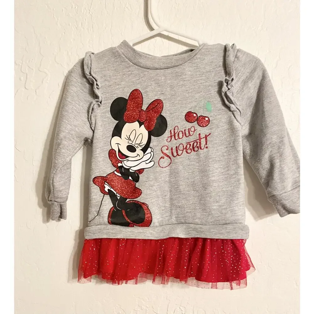 EUC How Sweet Minnie Mouse Set Size 24 Months